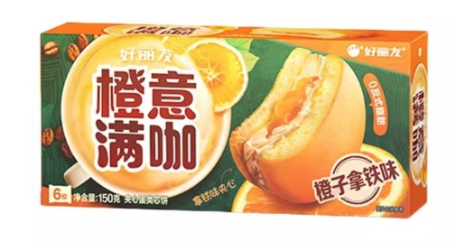 好丽友橙意满咖派150G