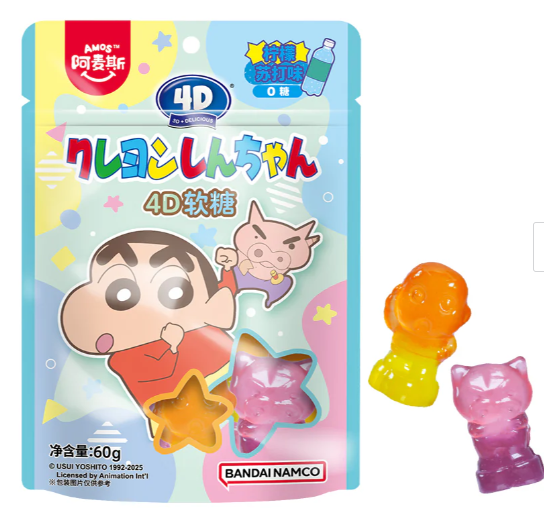 AMOS CRAYON SHIN 4D SOFT CANDY LEMON SODA FLAVOR 60G