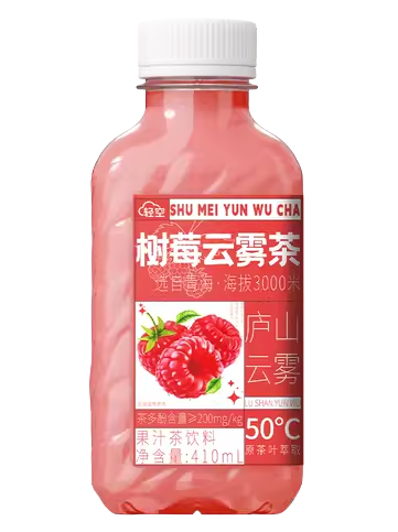 轻空-树莓云雾茶-果汁茶饮料410ML