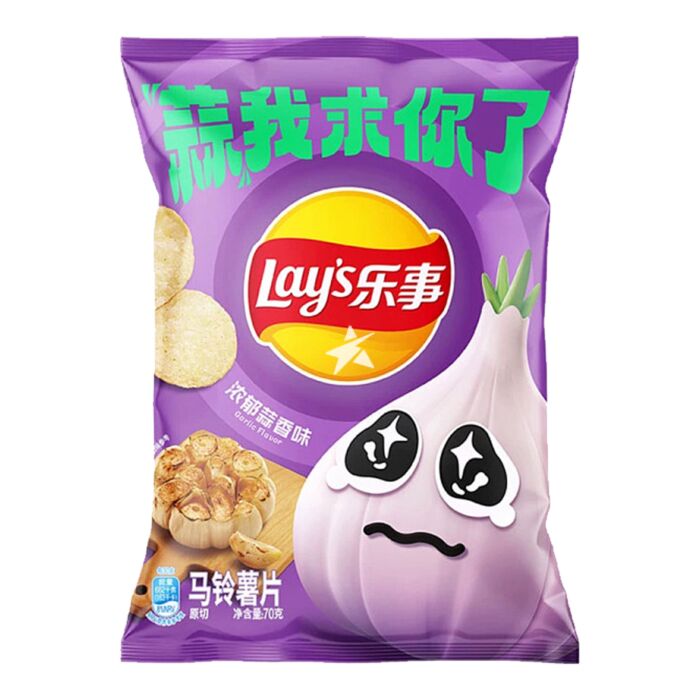 乐事薯片浓郁蒜香味70G
