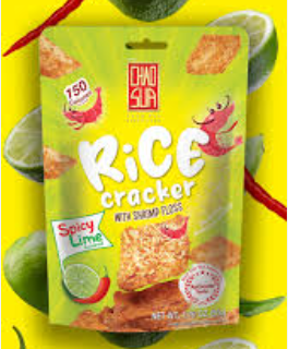 CHAO SUA Rice Cracker Spicy Lime With Shrimp Floss 50G