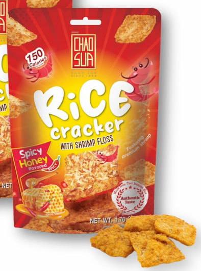 CHAO SUA Rice Cracker Spicy Honey Shrimp Floss 50G