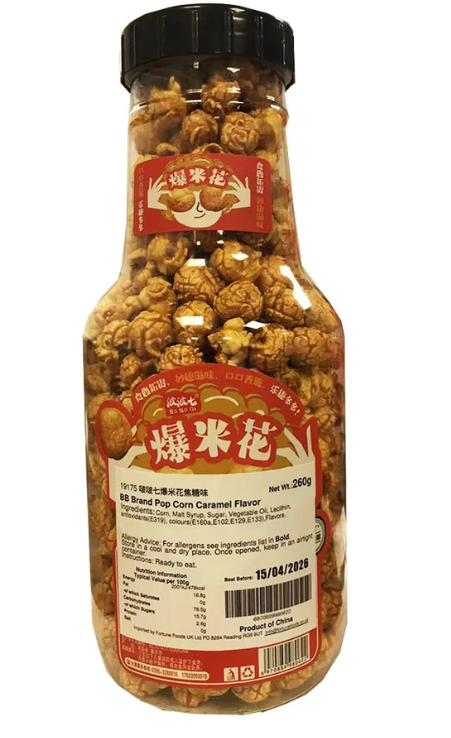BB Brand Pop Corn Caramel Flavor 260G