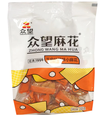 ZW Fried Dough Twist Sesame & Brown Sugar Flavour 235G