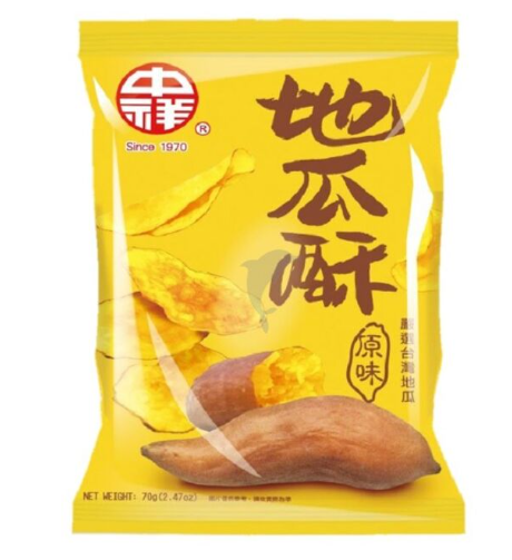 ZHONG XIANG Sweet Potato Chips Original Flavour 70G