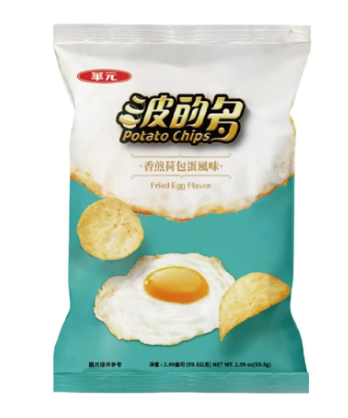 华元波的多香煎荷包蛋薯片46G