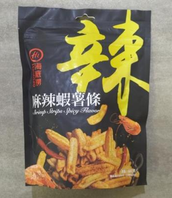 海底捞麻辣虾薯条50G