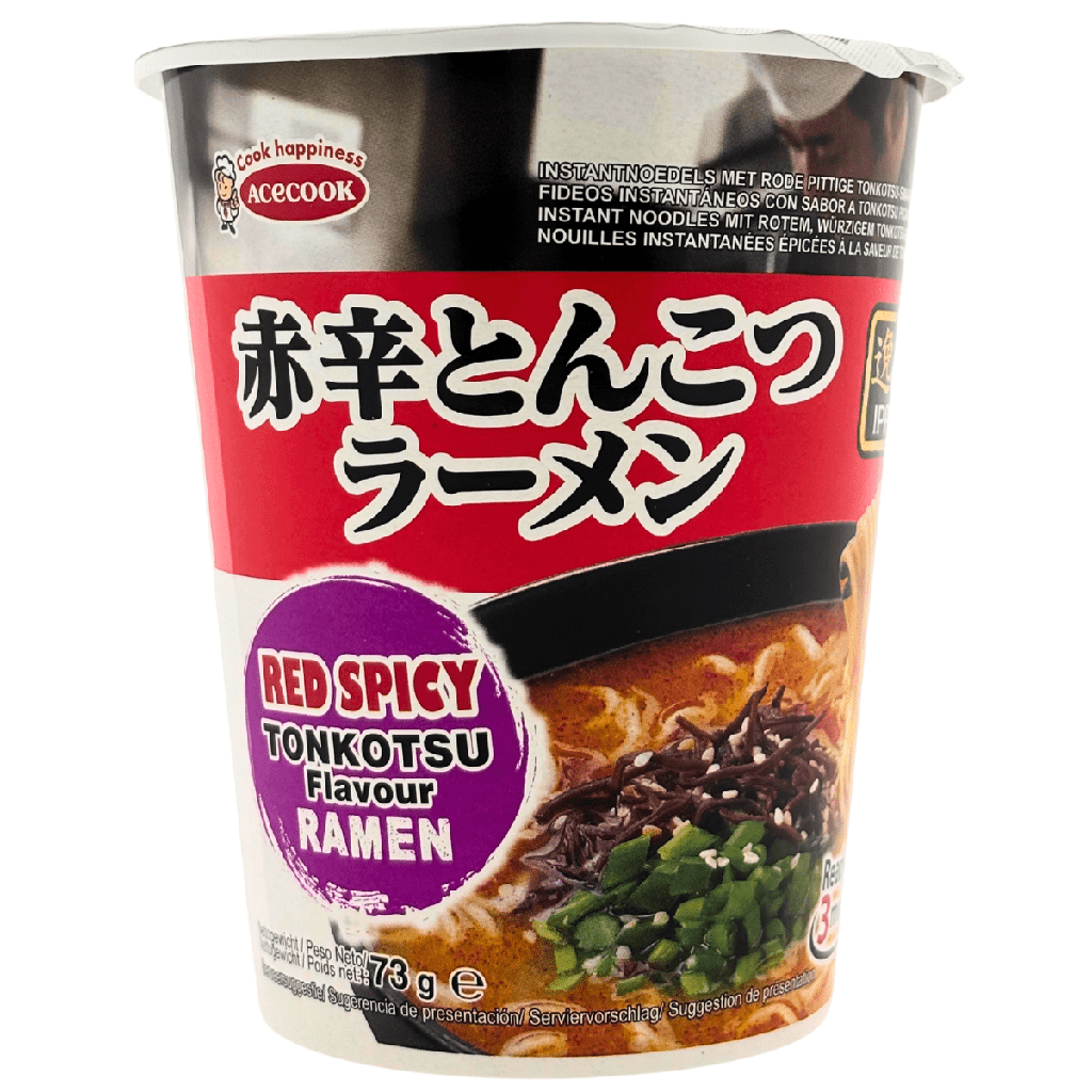 ACECOOK IPPIN Red Spicy Tonkotsu Ramen 73g