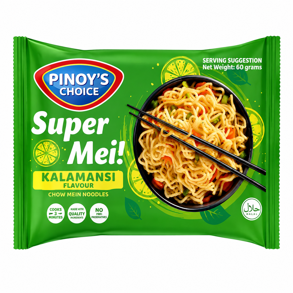 PINOY'S CHOICE Super Mei Noodle Kalamansi Flavour 60G