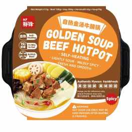 XF Self Heating Golden Soup Beef Hotpot 412g
