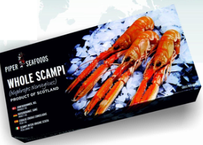 PIPER SEAFOODS Whole Scampi (8-12) 1KG