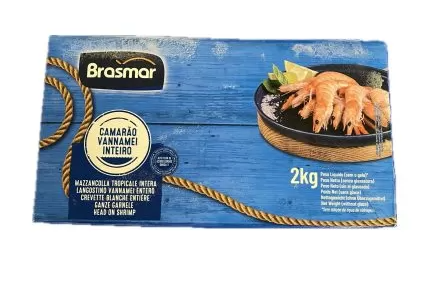 BRASMAR 20/30 Head On King Prawns 2KG