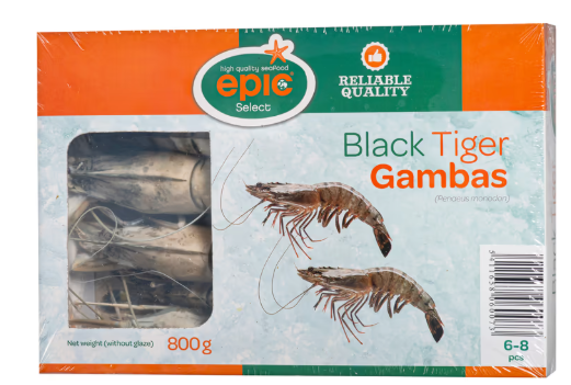 EPIC Head on Black Tiger Gambas(4-6) 800G