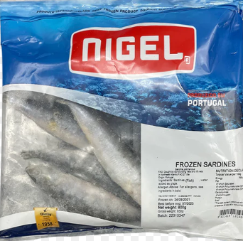 NIGEL Portugal Frozen Sardine 800G