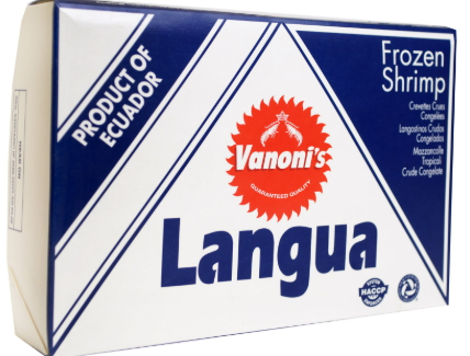 LANGUA Head-on Frozen Shrimp 1KG