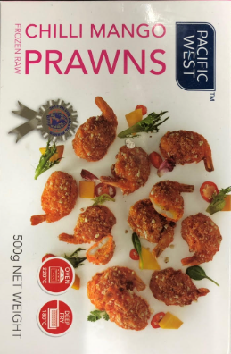 PACIFIC WEST香辣芒果虾500G
