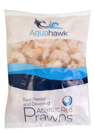 AQUAHAWK Raw去壳大西洋红虾(10/20) 1KG