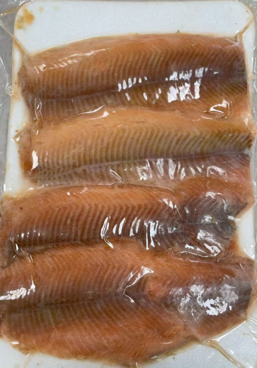 冷冻烟熏虹鳟鱼片500G
