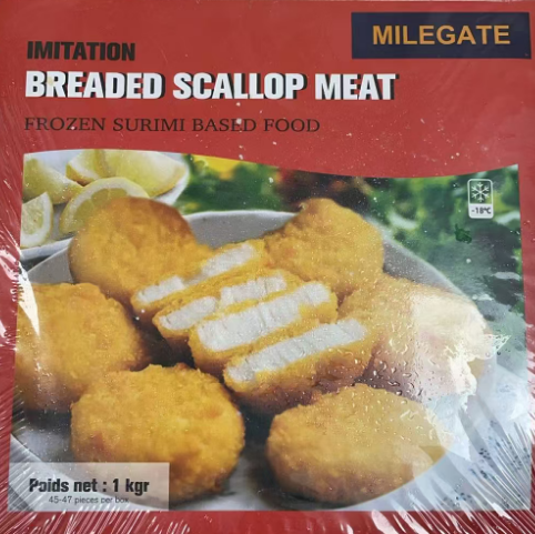 MILEGATE裹面包屑的扇贝肉1KG