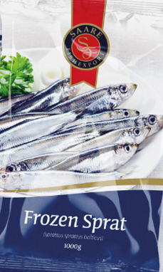SAARE Frozen Baltic Sprat 1KG