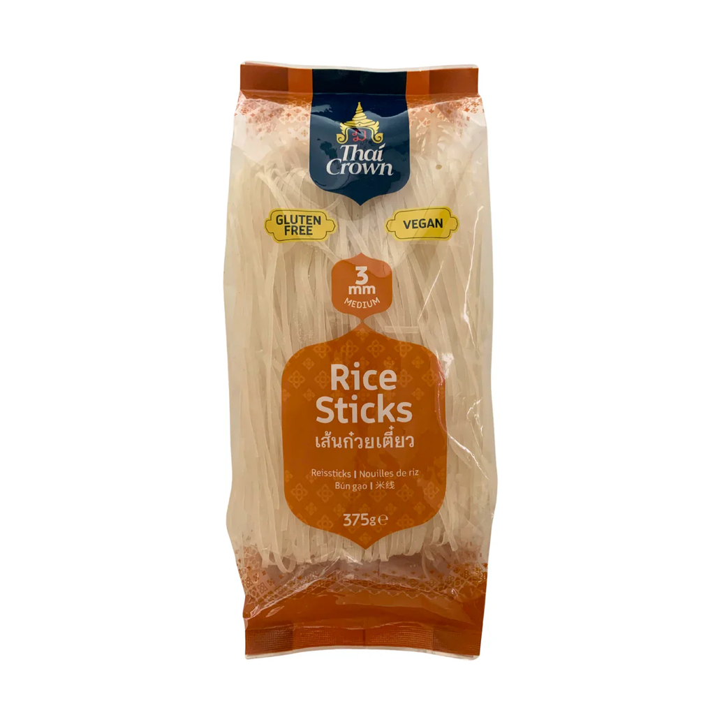THAI CROWN Noodle Rice Stick3mm375G