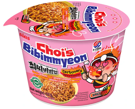 CHOI'S RAMYEON Bowl Noodle Carbonara Spicy Flavour 127G