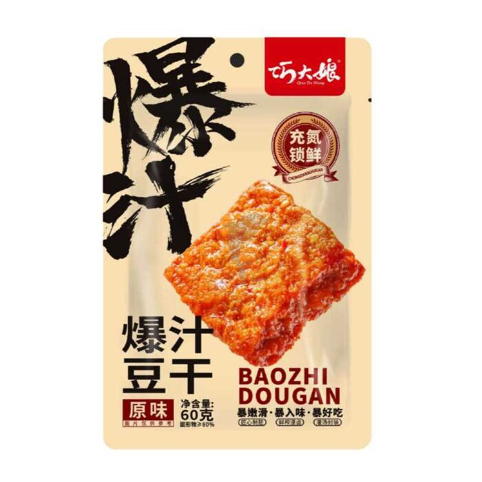 巧大娘爆汁豆干原味60g