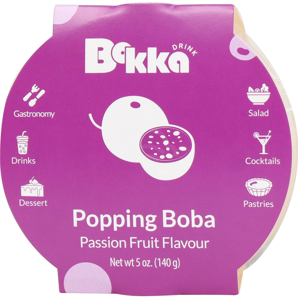 PB Bokka Popping Boba Passion Fruit Flavour140g
