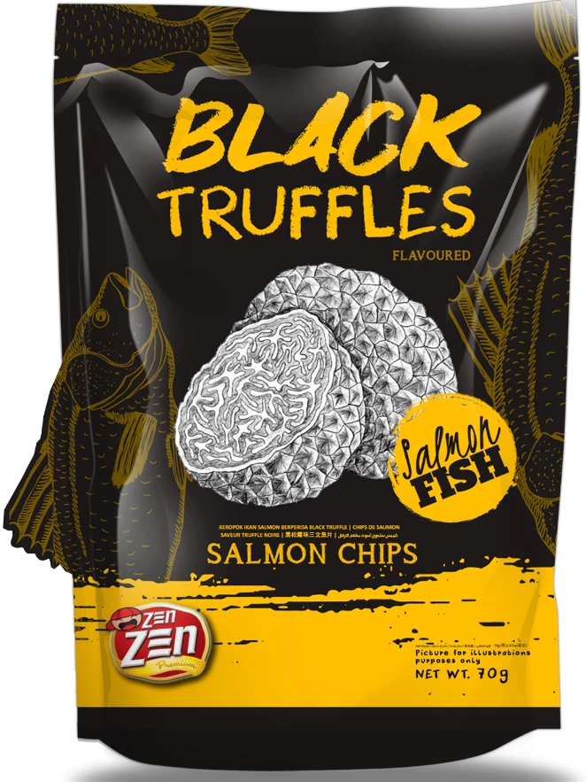ZEN ZEN黑松露味三文鱼片70g