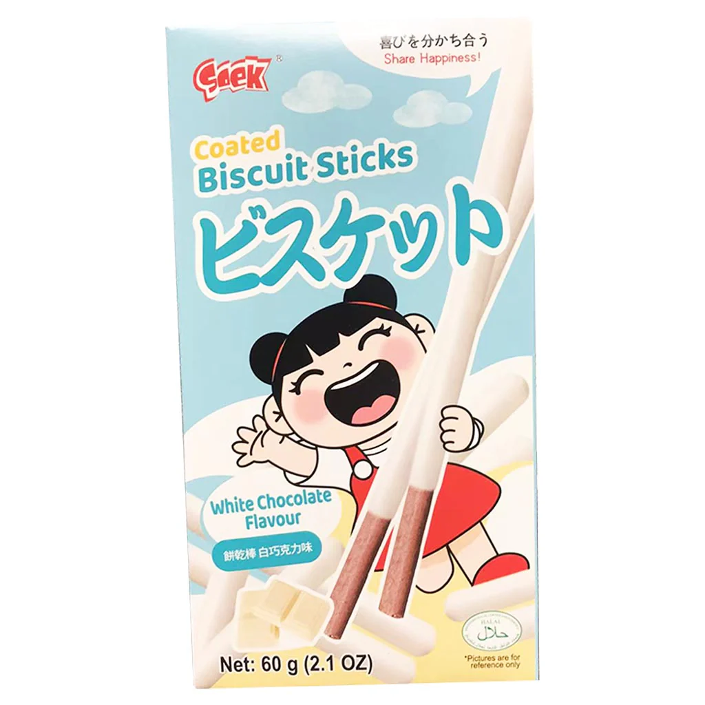 SOEK 饼干棒白巧克力味60g