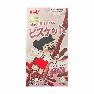 SOEK 饼干棒跳跳糖巧克力味45g