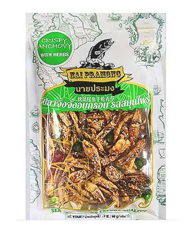 NAI PRAMONG香脆凤尾鱼零食泰式风味60G