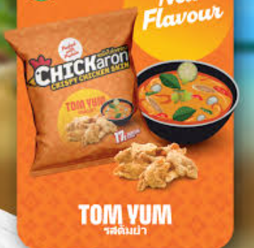 CHICKARON Crispy Chicken Skin Tom Yum 40G