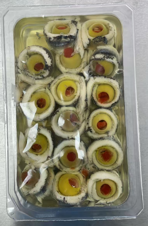 Anchovy Banderillas With Olives in Sunflower Oil 200G