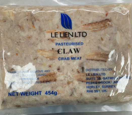 LE LIEN LTD巴氏杀菌蟹钳肉454G