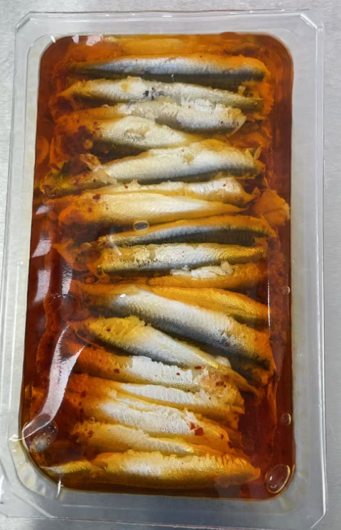 Oriental Marinated Anchovy Fillets in Sunflower Oil 200G
