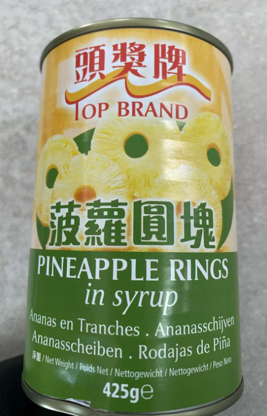 TOP Pineapple Rings in Syrup 425G