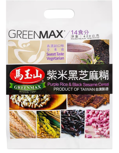 GM Purple Rice and Black Sesame Cereal 420G