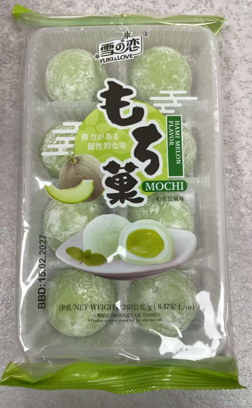 YUKI&LOVE Hami Melon Flavour Mochi 240G