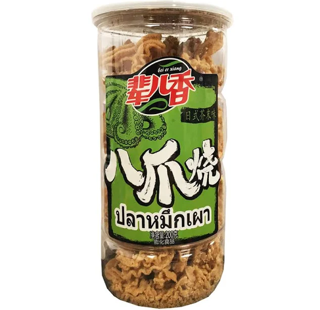 Bei Er Xiang Octopus Crispy Cracker Wasabi  Flavour 200g