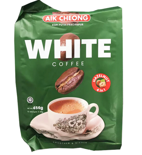 AIK CHEONG 3 in 1 Whitle Coffee Hazelnut 456g