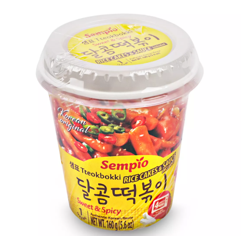 SEMPIO速食甜辣味炒年糕杯160G