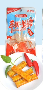 鱿嘻优鱼手撕蟹柳棒烧烤味28G