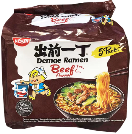 NISSIN Demae Ramen Beef Multi-Pack 500G