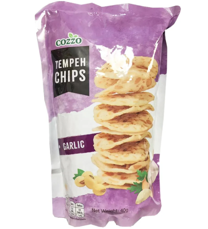 COZZO Tempeh Chips Black Galic Flavour 40G