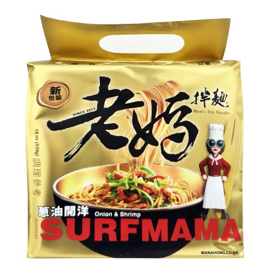 Lao Ma  Mom's Dry Noodle Spring Onion Shrimp Noodles539g