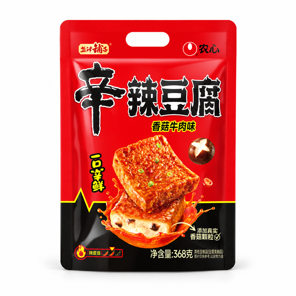 盐津铺子辛辣豆腐香菇牛肉味368g