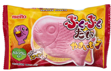 Meito Puku Puku Tai Yakiimo Monaka (Fish Shape Baked Sweet Potato Wafer 20g