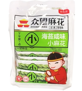 ZHONGWANG Fried Dough Twist Salty Seaweed Flavour 180G