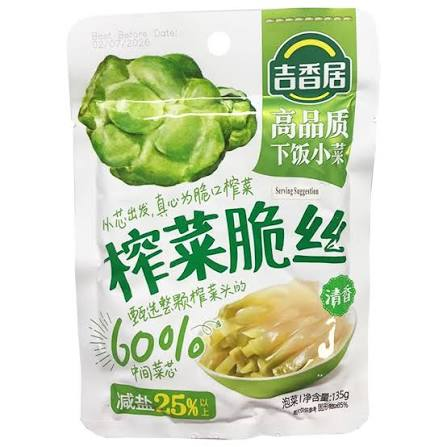 吉香居榨菜脆絲清香135g